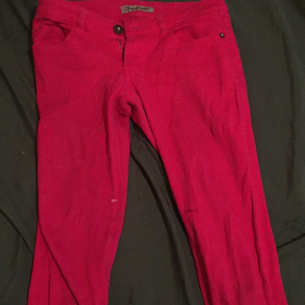 Pink jeans